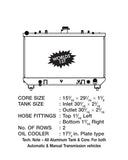 CSF Aluminum Radiator (MPN: 7003)