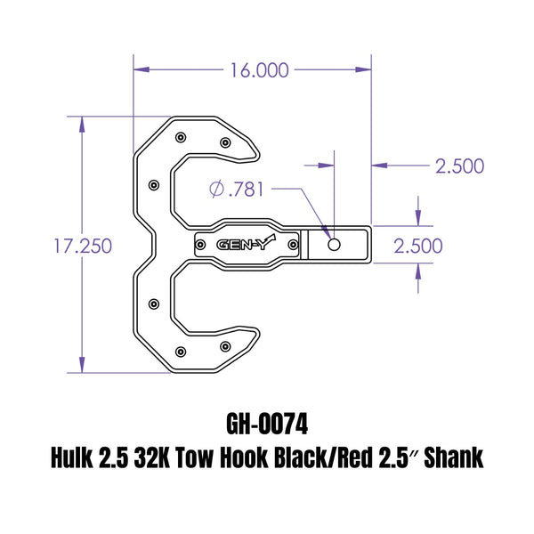 Gen-Y Hitch Pintle Hook (MPN: GH-0074)