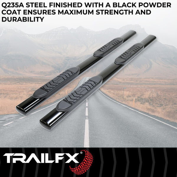TrailFX 5 Inch Oval Straight Nerf Bar (MPN: A7013B)