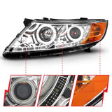 AnzoUSA Headlight Assembly With Halo (MPN: 121459)