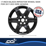Coast To Coast Impostor Wheel Skin 17 Inch (MPN: IWCIMP395BLK)