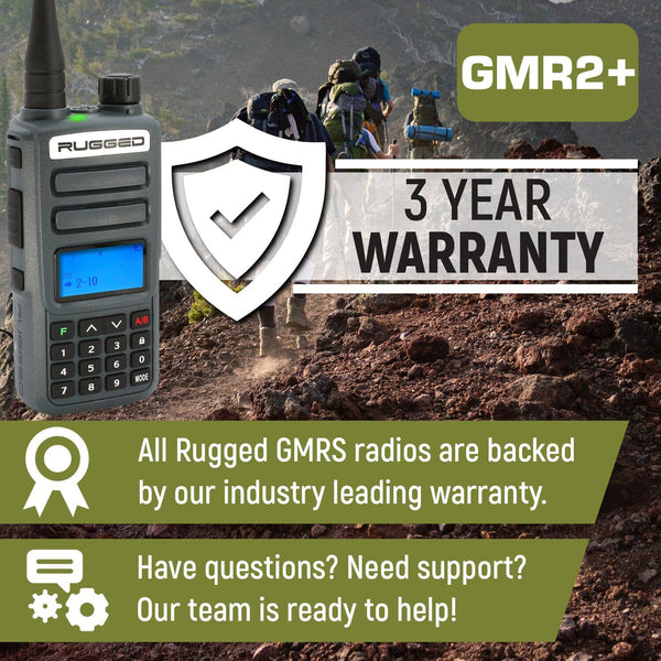Rugged Radios GMRS Handheld Radio (MPN: GMR2-PLUS)