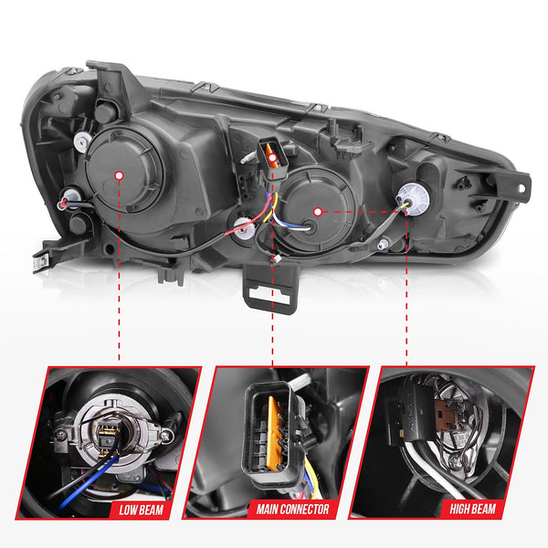 AnzoUSA Headlight Assembly With Halo (MPN: 121428)