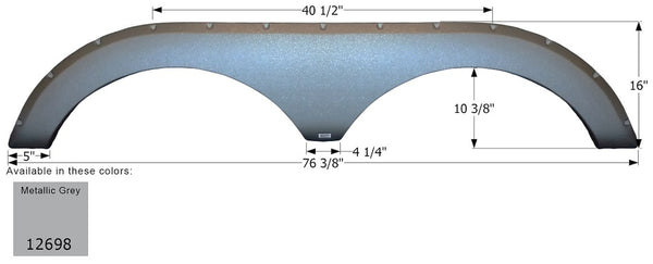 Icon Fender Skirt for Tandem Axle (MPN: 12698)