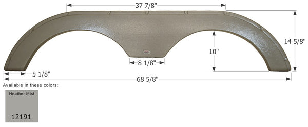 Icon Fender Skirt for KZ Coyote Models (MPN: 12191)
