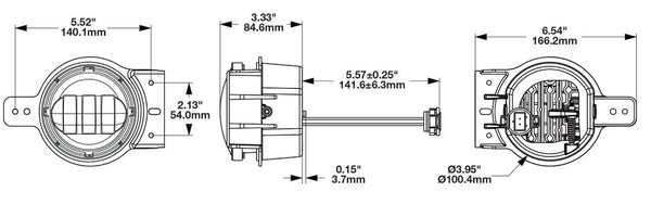 J.W. Speaker 6145 J2 Series LED Fog Light (MPN: 0558081)