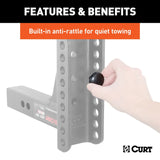 CURT Adjustable Trailer Hitch Ball Mount (MPN: 45900)