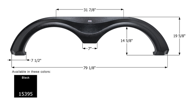 Icon Fender Skirt for Tandem Axle RVs (MPN: 15395)