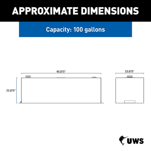 UWS Liquid Transfer Tank (MPN: ST-100-RT-W)