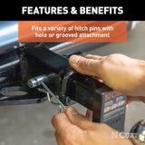 Trailer hitch pin clip for secure towing (MPN: 21600)