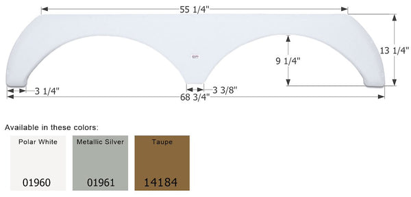 Icon Fender Skirt For Tandem Axle (MPN: 14184)