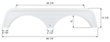 Icon Fender Skirt for Tandem Axle RVs (MPN: 16702)