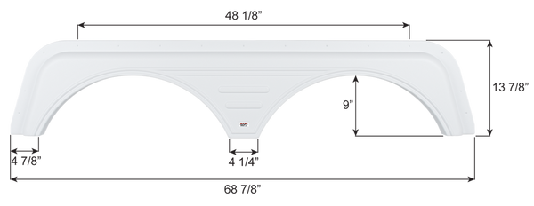 Icon Fender Skirt for Tandem Axle RVs (MPN: 16702)