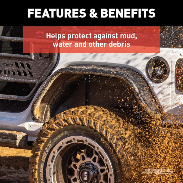 Aries Jeep Inner Fender Liners (MPN: 2500550)
