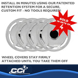 15 Inch Chrome Plated Wheel Cover Set (MPN: IWC20215C)