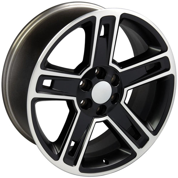 OE Wheels CV74B 22 Inch Aluminum Wheel (MPN: CV74B-22090-6550-24MB)