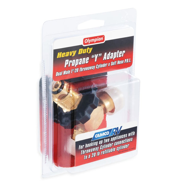 Propane supply splitter for multiple appliance connections (MPN: 59893)
