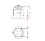 Wheel Masters Stainless Steel Lug Nut Cover (MPN: 9005-6)