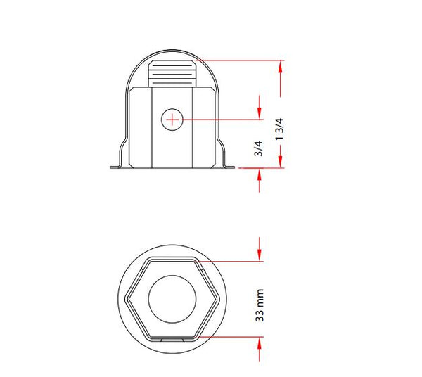 Wheel Masters Stainless Steel Lug Nut Cover (MPN: 9005-6)