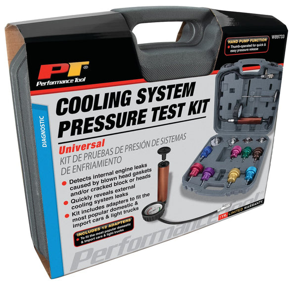 Performance Tool Engine Coolant System Pressure Tester (MPN: W89733)