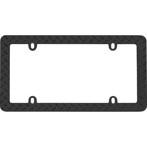 License Plate Frame - Diamond Plate Design (MPN: 30850)
