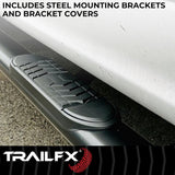 TrailFX 5 Inch Oval Bent Side Bars (MPN: A7103T)
