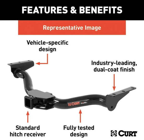 Curt Class III Trailer Hitch for Honda Ridgeline (MPN: 13118)