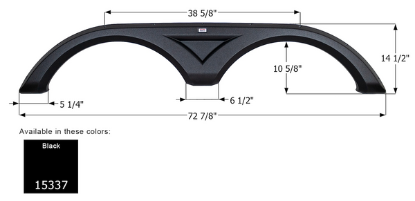 Icon Fender Skirt for Tandem Axle RVs (MPN: 15337)