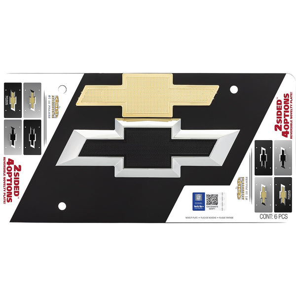 Cruiser License Plate with Chevy Bowtie Emblems (MPN: 70205)