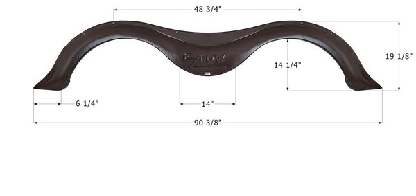 Icon Fender Skirt For Tandem Axle RVs (MPN: 14009)