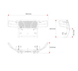 Black Horse Off Road Grille Guard (MPN: RU-CHTA07-B)