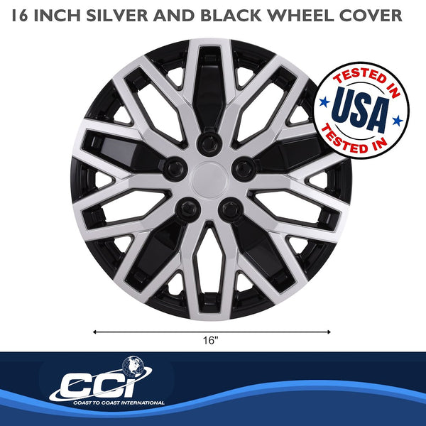 Coast To Coast 16 Inch Wheel Cover Set (MPN: 105116SB)