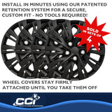 Coast To Coast 16 Inch Wheel Cover Set (MPN: IWC103716BLK)