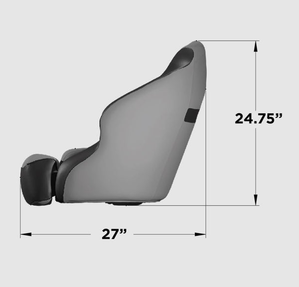 Taco Anclote Bucket Seat (MPN: BA1-25GRY-BLK)
