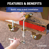 Luverne HighRise Folding Rear Truck Step (MPN: 409924L)