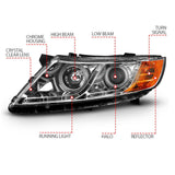 AnzoUSA Headlight Assembly With Halo (MPN: 121459)