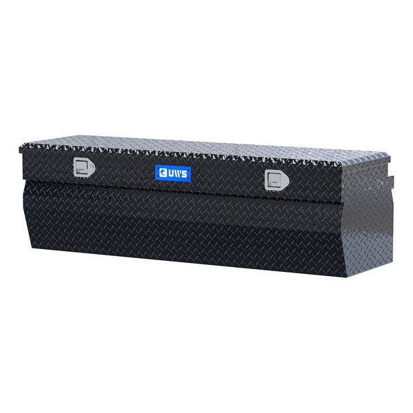 UWS 60-Inch Gloss Black Heavy-Wall Aluminum Wedge Truck Storage Box (MPN: EC20362)