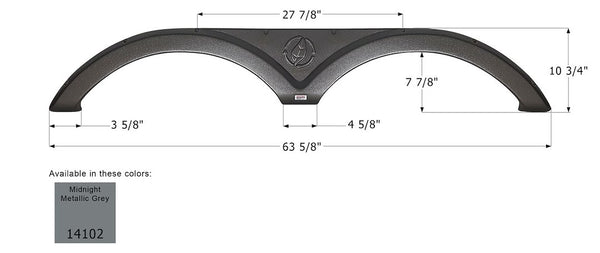 Icon Fender Skirt for Tandem Axle RVs (MPN: 14102)