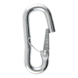 Trailer safety chain hook with spring-loaded latch (MPN: 81281)