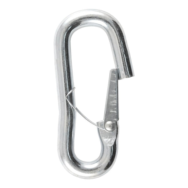 Trailer safety chain hook with spring-loaded latch (MPN: 81281)