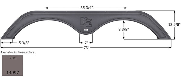 Icon Fender Skirt for Tandem Axle RVs (MPN: 14997)