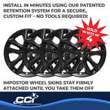 Coast To Coast Impostor Wheel Skin 17 Inch (MPN: IWCIMP406BLK)