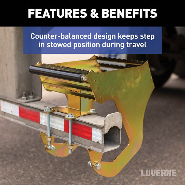 Luverne HighRise Folding Rear Truck Step (MPN: 409924L)