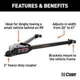 CURT Adjustable Tow Bar (MPN: 19745)