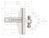 Bulletproof Hitches Trailer Hitch Ball Mount (MPN: ED30OFFSET)