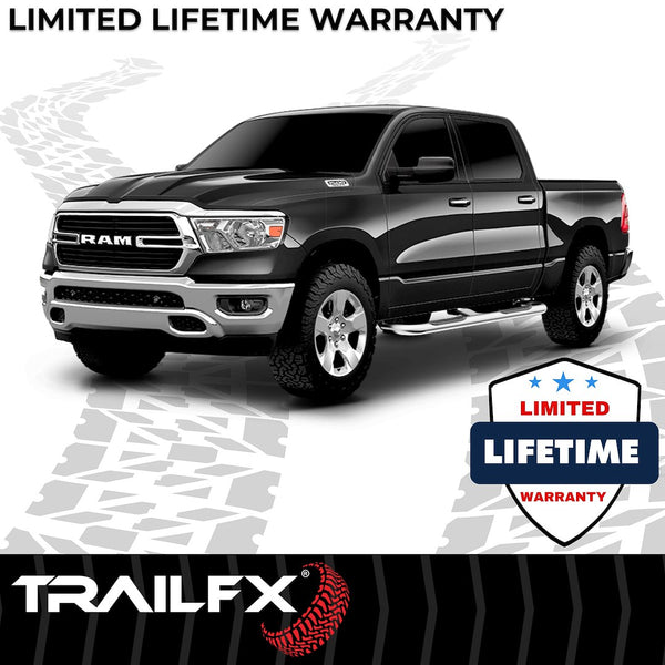 TrailFX Nerf Bar Round Tube Side Steps (MPN: A0049S)