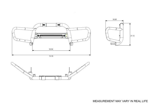 Black Horse Offroad Bull Bar (MPN: BFRF05)