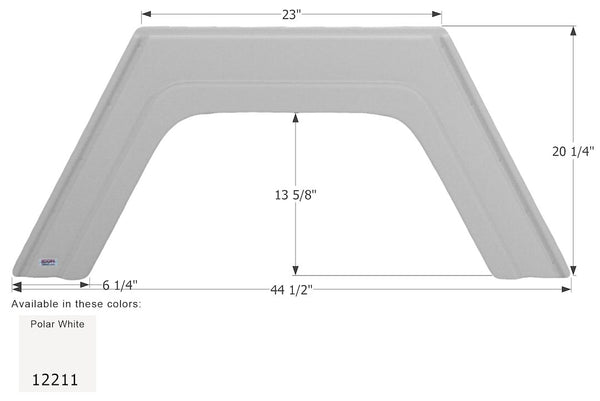 Icon Fender Skirt For Single Axle RVs (MPN: 12211)