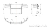 Black Horse Grille Guard Kit (MPN: 17A037400MA-PLFR)