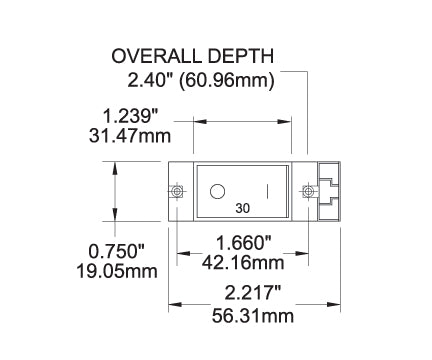 Blue Sea Circuit Breaker A Series 50 Amp (MPN: 7433-BSS)